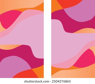 set of abstracht shape for poster with trendy style