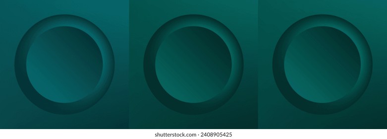 Conjunto de diseño abstracto de cuadro de círculo 3d de color para productos cosméticos. Colección de fondo geométrico de color de moda con espacio de copia. Escena de vista superior. EPS10 vectores