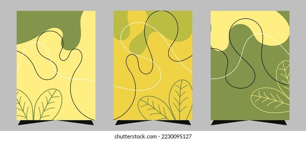set of abstract aesthetic bundle backgrounds with black and white lines, so that it makes the appearance even cuter