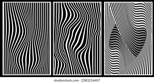 Set of abstract aesthetic y2k geometric elements and 3D wireframe shapes. Retro line design elements. Vector illustration for social networks or posters. 