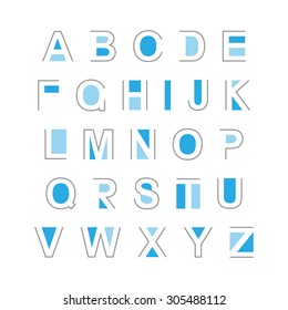 Set of Abstract alphabet letters for your Design