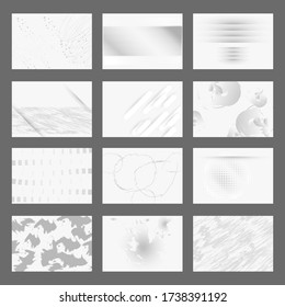 Set of abstract art colors universal artistic templates or poster, card, invitation,  flyer, cover, banner, placard, brochure and other graphic design. Vector stock illustration