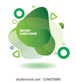 a set of abstract art design using a combination of shape line and gradient color