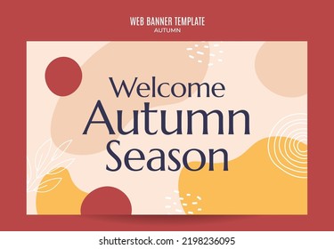 Set of abstract autumn backgrounds for social media stories or web banner. Use for event invitation, discount voucher, advertising.