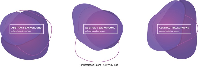 Set of abstract backdrop shapes background teplates in Tapestry, Affair colors for banners, flyers, websites, brochures etc.