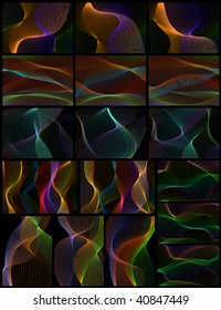 set of abstract background