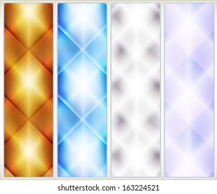 Set of abstract background banner