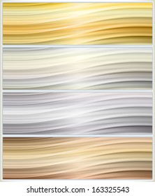 Set of abstract background banner