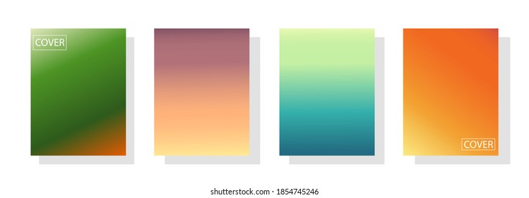 conjunto de fondo abstracto con bello color de gradación, fondo colorido para el fondo del cartel del volante de afiches.banner vertical.ilustración vectorial