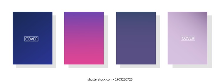 set of abstract background with beautiful gradation color, colorful background for poster flyer banner backdrop.vertical banner.cool fluid background vector illustration