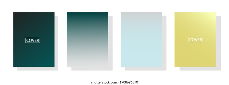 set of abstract background with beautiful gradation color, colorful background for poster flyer banner backdrop.vertical banner.cool fluid background vector illustration