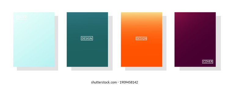 Set Of Abstract Background With Beautiful Gradation Color, Colorful Background For Poster Flyer Banner Backdrop.vertical Banner.cool Fluid Background Vector Illustration