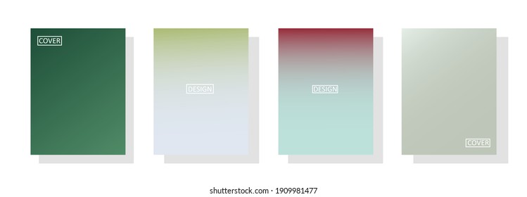 conjunto de fondo abstracto con bello color de gradación, fondo colorido para el fondo del cartel del volante del afiche.banner vertical.cool fondo del fluido ilustración vectorial