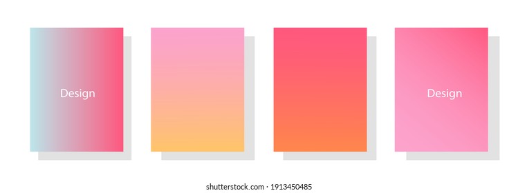 se utilizan folletos coloridos de carátulas de fondo degradado para fondos, carteles, pancartas, etc.