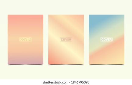 Set of abstract background with beautiful gradation color. Colorful background. Ilustration vector
