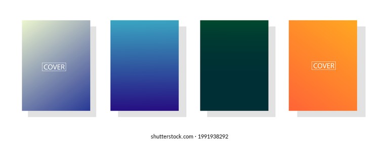 conjunto de fondo abstracto con bello color de gradación, fondo colorido para el fondo del cartel del volante del afiche.banner vertical.cool fondo del fluido ilustración vectorial