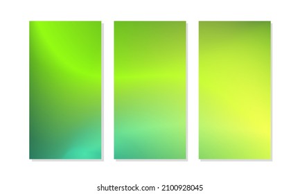 set of abstract background with beautiful gradation color, colorful background for poster flyer banner backdrop.vertical banner.cool fluid background vector illustration