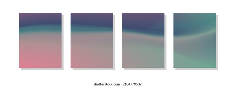 set of abstract background with beautiful gradation color, colorful background for poster flyer banner backdrop.vertical banner.cool fluid background vector illustration