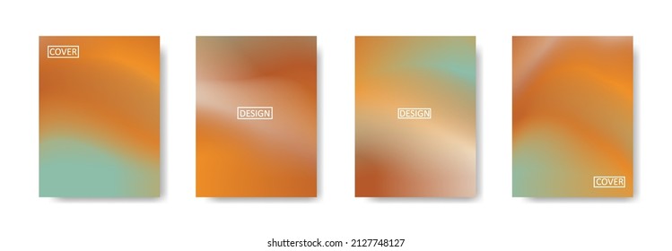 set of abstract background with beautiful gradation color, colorful background for poster flyer banner backdrop.vertical banner.cool fluid background vector illustration