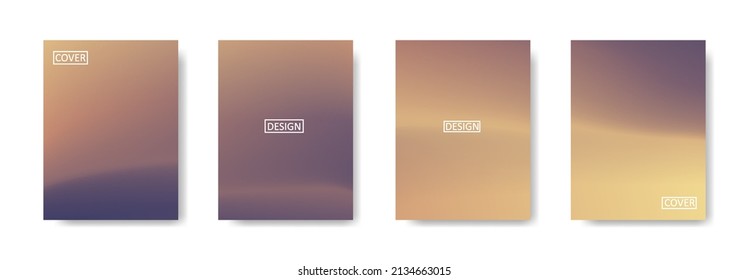 Set of abstract background with beautiful gradation color, colorful background for poster flyer banner backdrop.vertical banner.cool fluid background vector illustration