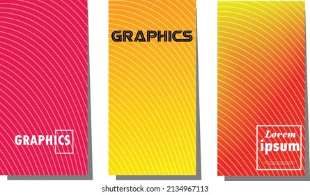 set of abstract background with beautiful gradation color, 
colorful background for  backdrop,poster , flyer , banner and vertical banner.