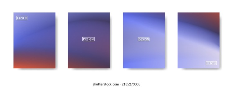 Conjunto de fondo abstracto con un hermoso color de gradación, fondo colorido para el fondo del cartel del volante del afiche.banner vertical.cool fondo del fluido ilustración vectorial