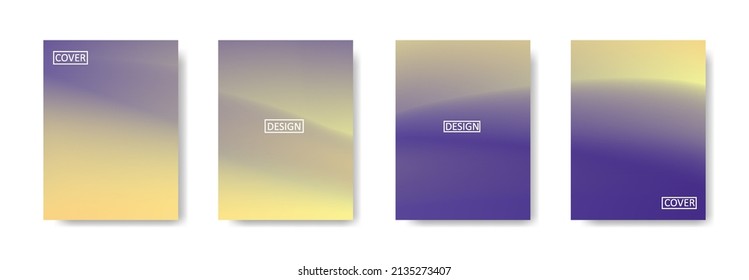 Conjunto de fondo abstracto con un hermoso color de gradación, fondo colorido para el fondo del cartel del volante del afiche.banner vertical.cool fondo del fluido ilustración vectorial