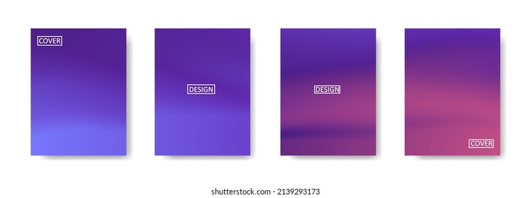 set of abstract background with beautiful gradation color, colorful background for poster flyer banner backdrop.vertical banner.cool fluid background vector illustration