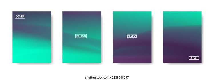 conjunto de fondo abstracto con bello color de gradación, fondo colorido para el fondo del cartel del volante del afiche.banner vertical.cool fondo del fluido ilustración vectorial