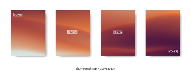 set of abstract background with beautiful gradation color, colorful background for poster flyer banner backdrop.vertical banner.cool fluid background vector illustration