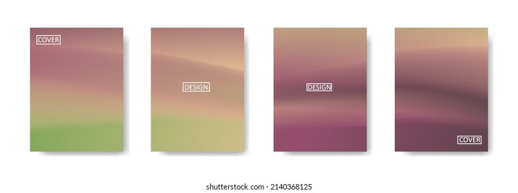 set of abstract background with beautiful gradation color, colorful background for poster flyer banner backdrop.vertical banner.cool fluid background vector illustration