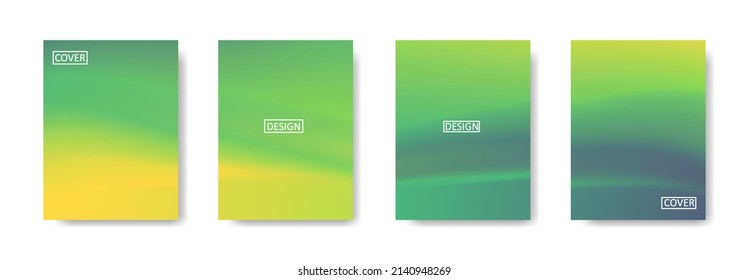 set of abstract background with beautiful gradation color, colorful background for poster flyer banner backdrop.vertical banner.cool fluid background vector illustration