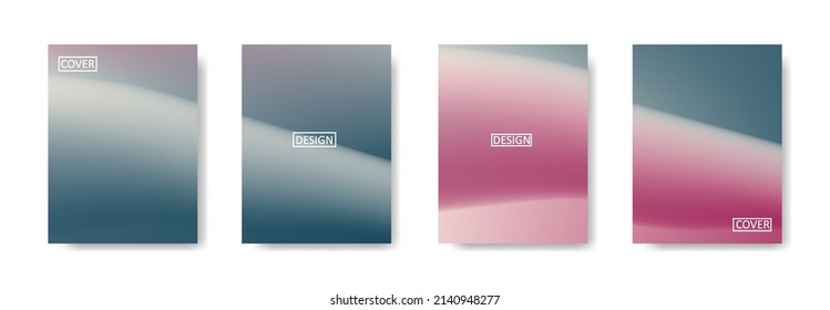 set of abstract background with beautiful gradation color, colorful background for poster flyer banner backdrop.vertical banner.cool fluid background vector illustration