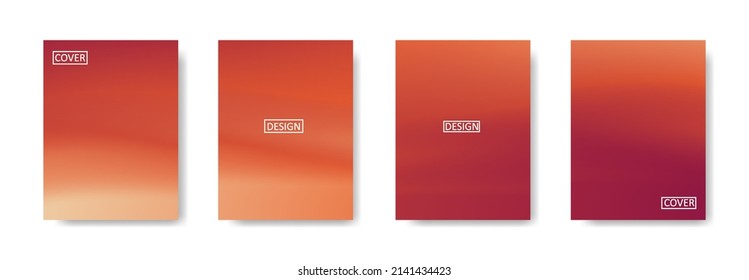 Conjunto de fondo abstracto con un hermoso color de gradación, fondo colorido para el fondo del cartel del volante del afiche.banner vertical.cool fondo del fluido ilustración vectorial