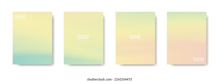 Set of abstract background with beautiful gradation color, colorful background for poster flyer banner backdrop.vertical banner.cool fluid background vector illustration