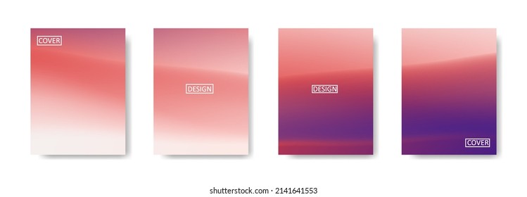 Conjunto de fondo abstracto con un hermoso color de gradación, fondo colorido para el fondo del cartel del volante del afiche.banner vertical.cool fondo del fluido ilustración vectorial