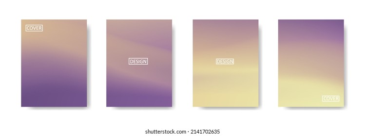 Set of abstract background with beautiful gradation color, colorful background for poster flyer banner backdrop.vertical banner.cool fluid background vector illustration