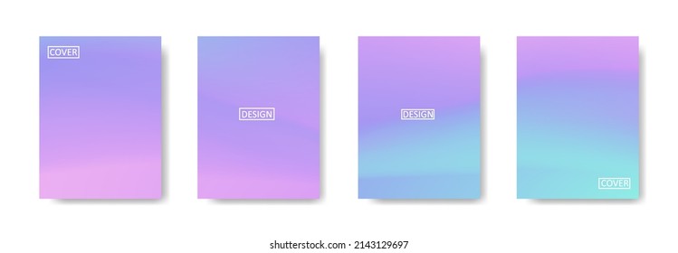 set abstract background and beautiful gradation color  colorful background for poster flyer banner backdrop vertical banner cool fluid background vector illustration
