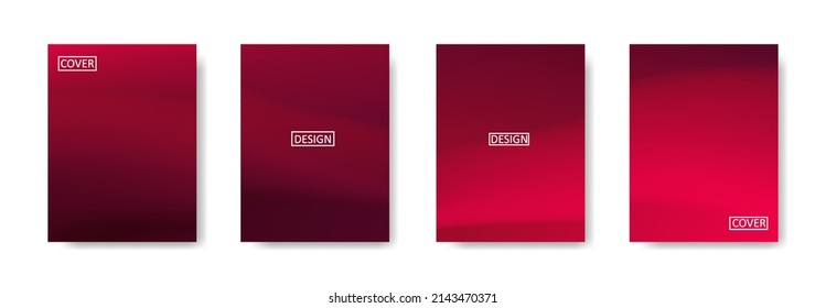 set of abstract background with beautiful gradation color, colorful background for poster flyer banner backdrop.vertical banner.cool fluid background vector illustration