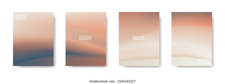 set of abstract background with beautiful gradation color, colorful background for poster flyer banner backdrop.vertical banner.cool fluid background vector illustration