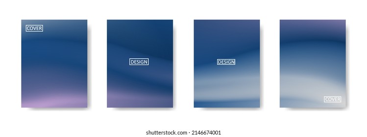 conjunto de fondo abstracto con bello color de gradación, fondo colorido para el fondo del cartel del volante del afiche.banner vertical.cool fondo del fluido ilustración vectorial