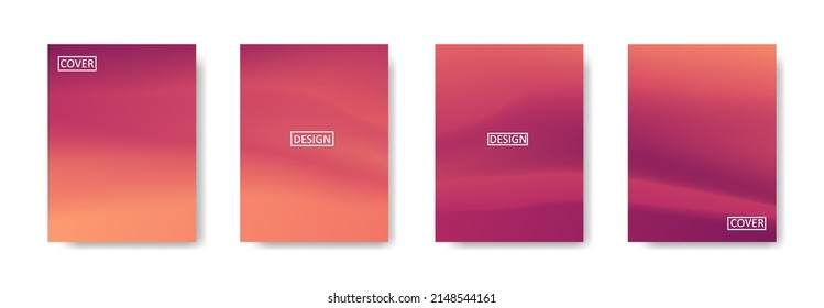 Conjunto de fondo abstracto con un hermoso color de gradación, fondo colorido para el fondo del cartel del volante del afiche.banner vertical.cool fondo del fluido ilustración vectorial