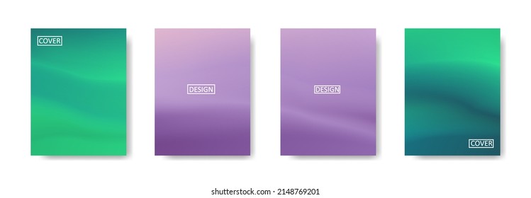Set of abstract background with beautiful gradation color, colorful background for poster flyer banner backdrop.vertical banner.cool fluid background vector illustration