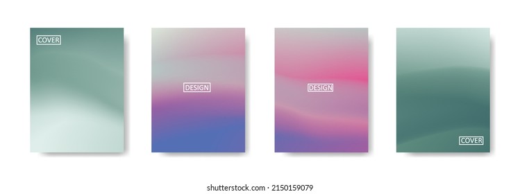 Conjunto de fondo abstracto con un hermoso color de gradación, fondo colorido para el fondo del cartel del volante del afiche.banner vertical.cool fondo del fluido ilustración vectorial