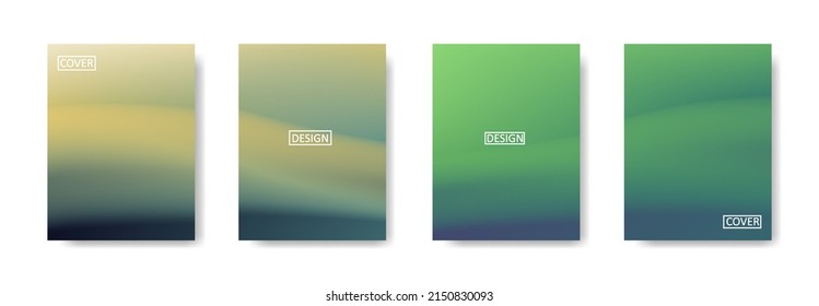 Set of abstract background with beautiful gradation color, colorful background for poster flyer banner backdrop.vertical banner.cool fluid background vector illustration