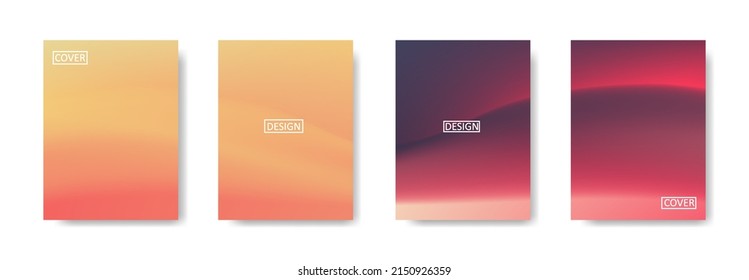 Set of abstract background with beautiful gradation color, colorful background for poster flyer banner backdrop.vertical banner.cool fluid background vector illustration