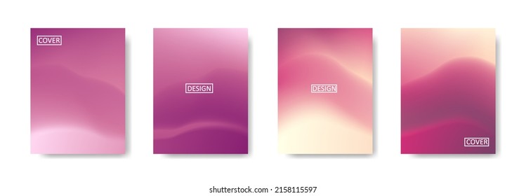 Set of abstract background with beautiful gradation color, colorful background for poster flyer banner backdrop.vertical banner.cool fluid background vector illustration