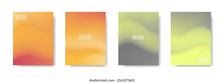 Set of abstract background with beautiful gradation color, colorful background for poster flyer banner backdrop.vertical banner.cool fluid background vector illustration