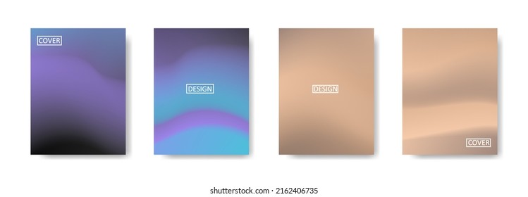 Set of abstract background with beautiful gradation color, colorful background for poster flyer banner backdrop.vertical banner.cool fluid background vector illustration