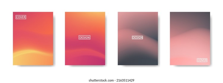 Set of abstract background with beautiful gradation color, colorful background for poster flyer banner backdrop.vertical banner.cool fluid background vector illustration